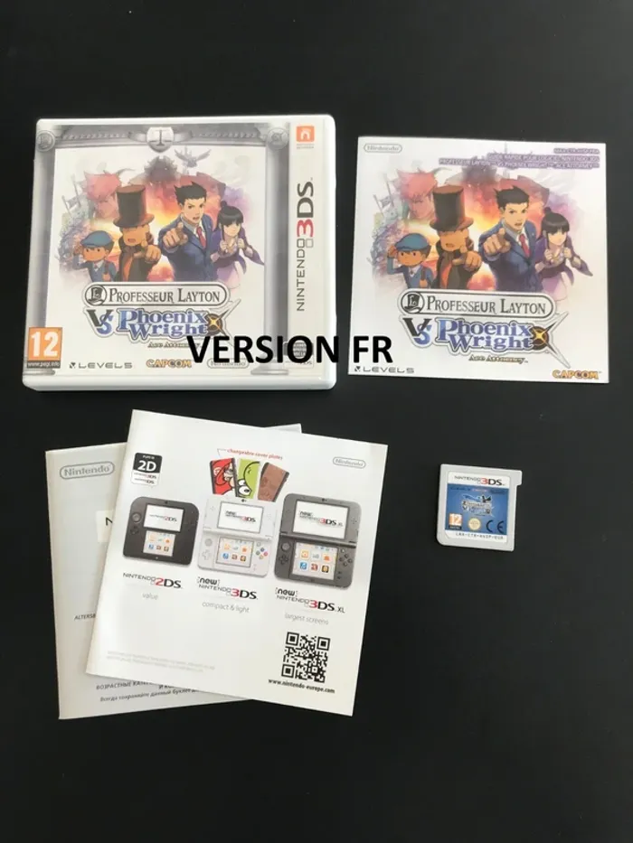 Professeur Layton vs Phoenix Wright : Ace Attorney Nintendo 3DS FR Complet