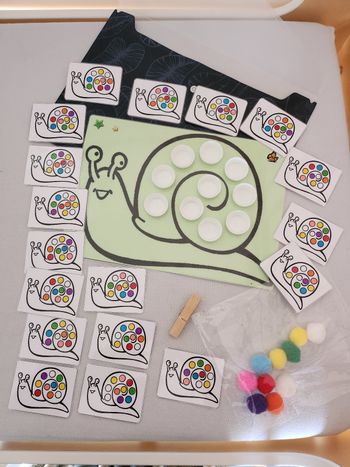 Jeu complet pompons pince couleurs