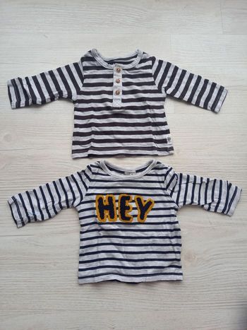 Lot de 2 t-shirts garçon 1 mois