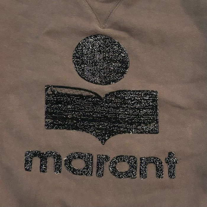 Sweat | Hoodie | Pull Isabel Marant Marron A Payette Noir - photo numéro 4