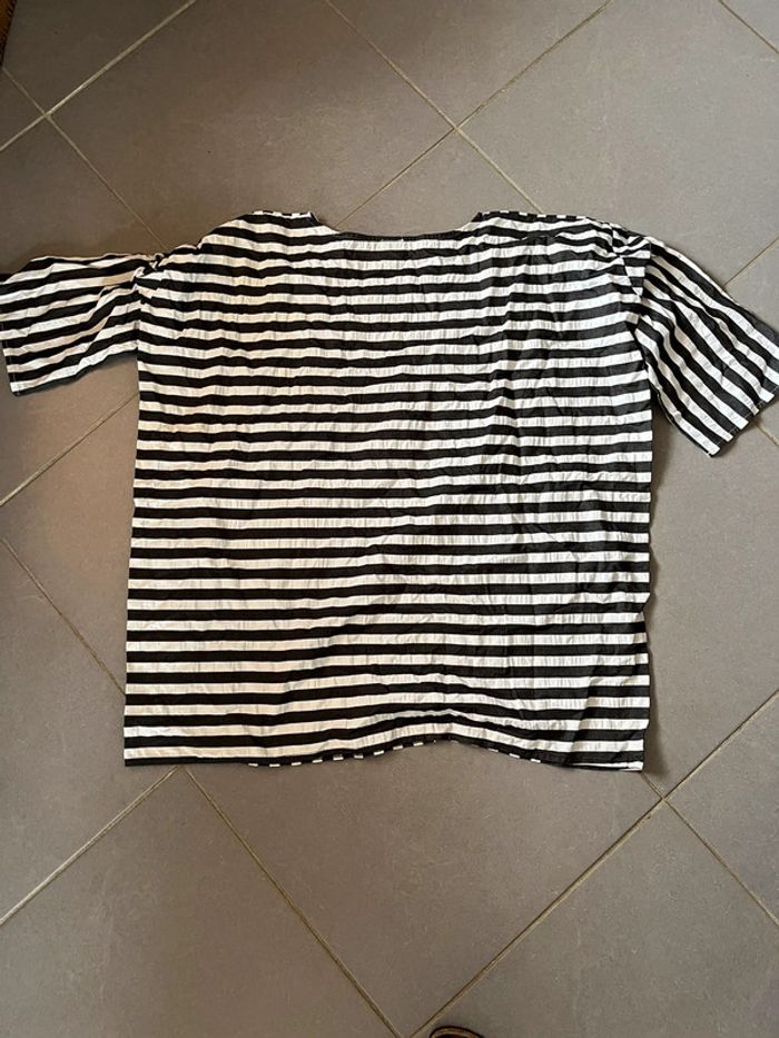 Blouse/tunique oversize à ligne - photo numéro 2