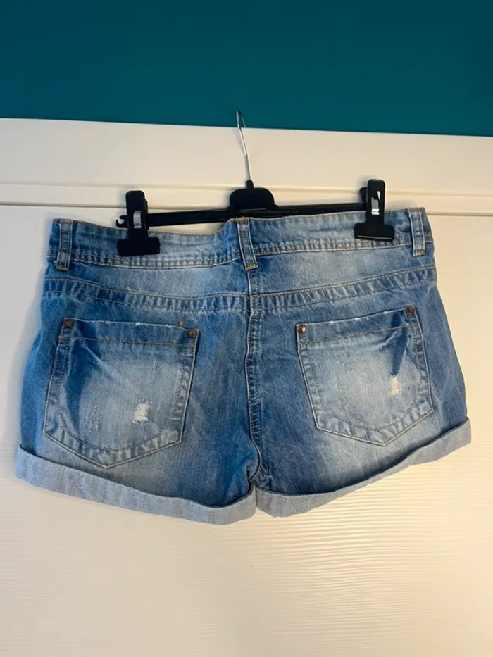 🔹 Short en Jean Taille Haute – Gémo 🔹 - photo numéro 2