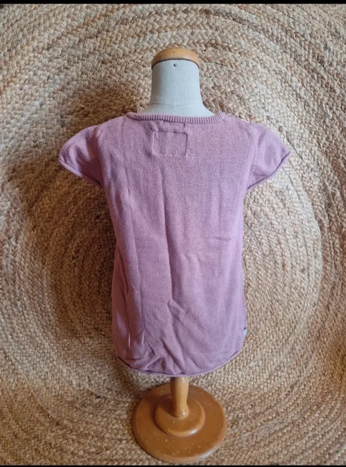 Jolie robe pull manche courte rose fille sergent major 2 ans 86cm - photo numéro 4