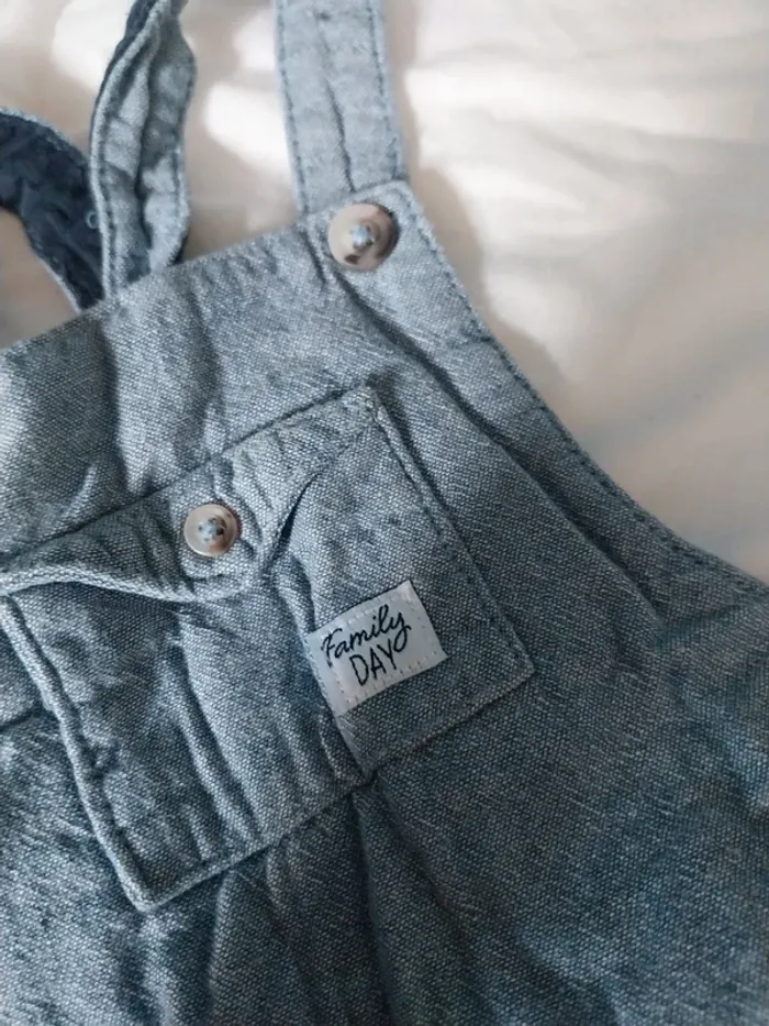 Salopette bleu gris - photo numéro 2