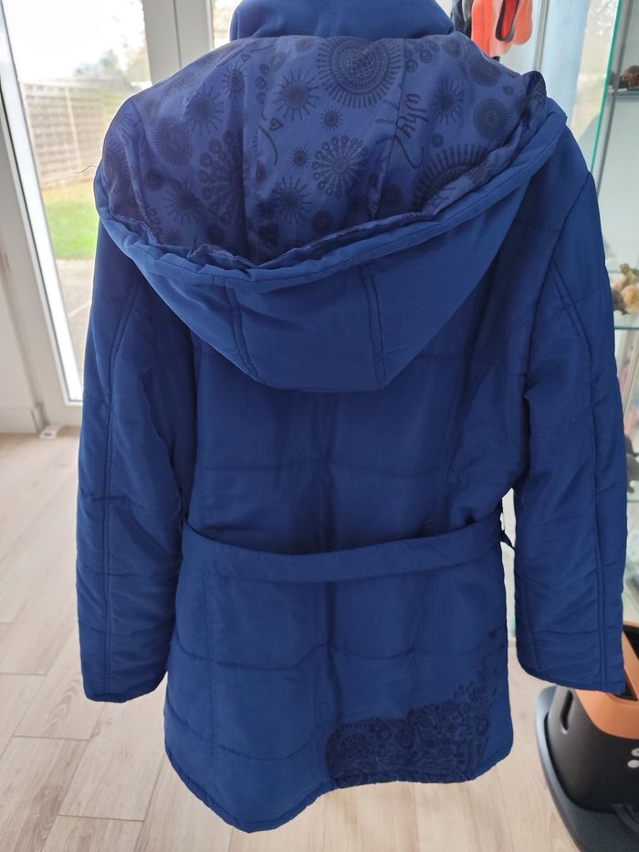 Manteau Desigual bleu taille 40 - photo numéro 2