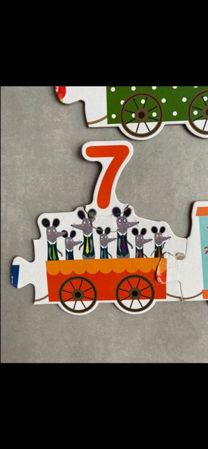 Puzzle Petit train avec chiffres et animaux - photo numéro 8