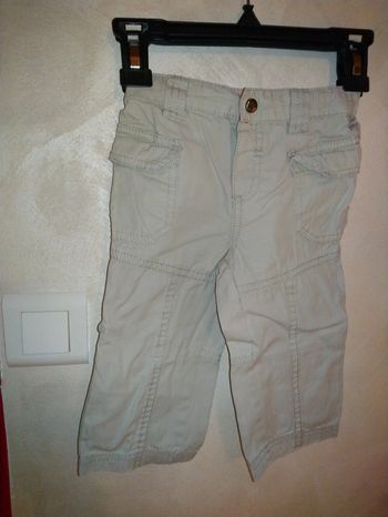 Joli pantalon à poches beige Obaïbi taille 12 mois