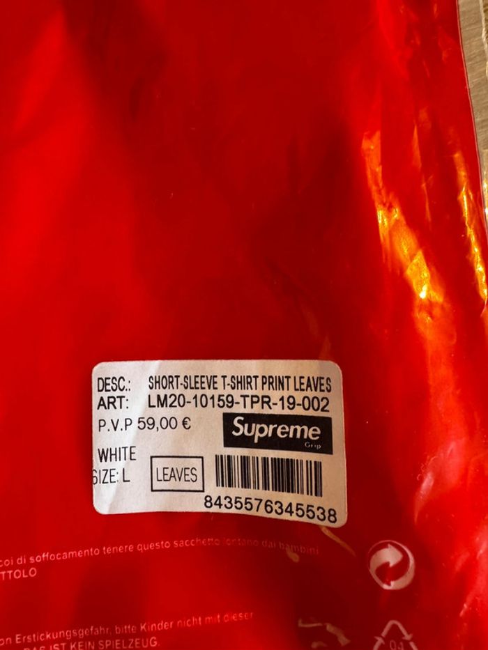 t-shirt manches courtes homme SUPREMe taille L neuf sous blister avec étiquettes - photo numéro 10