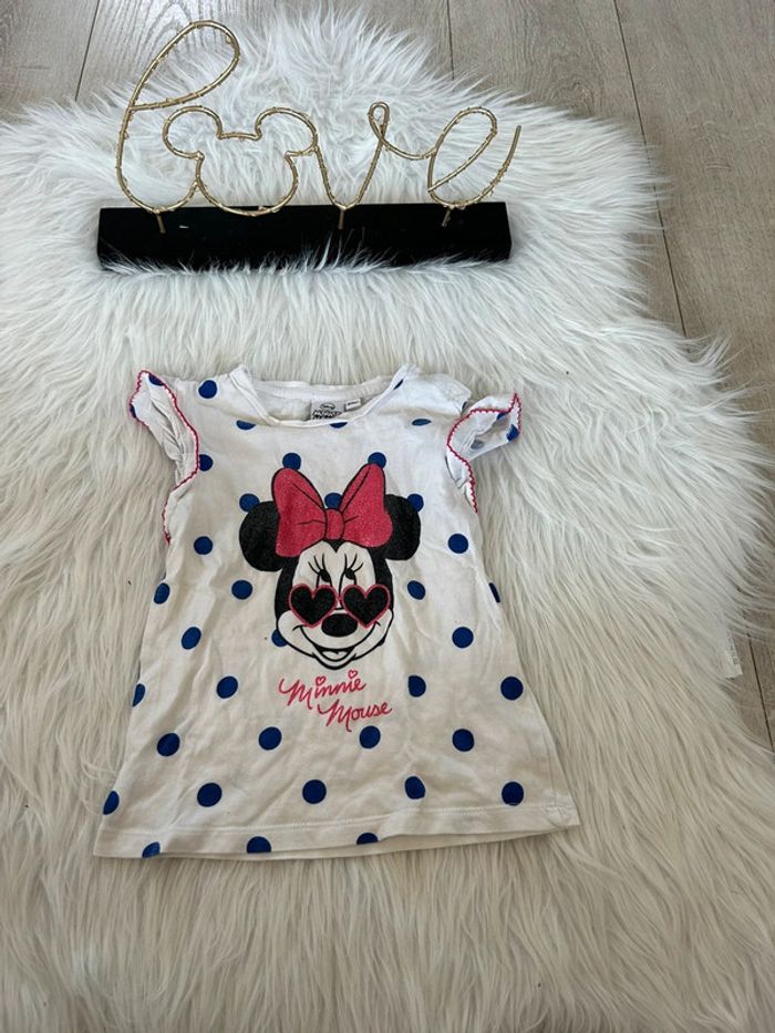 Tee shirt minnie été 🥰 Disney taille 24 mois