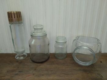 4 bonbonnières pour bar à bonbons