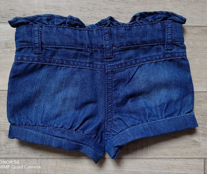 Lot de 2 shorts en jean 12 mois - photo numéro 6