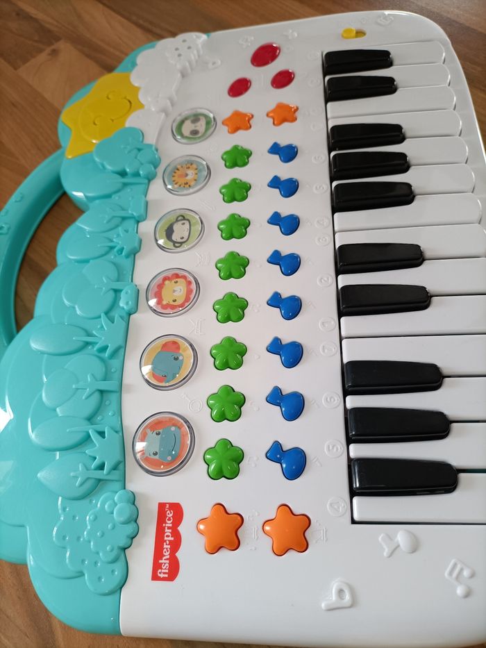 Piano blanc et menthe Fisher Price - photo numéro 5