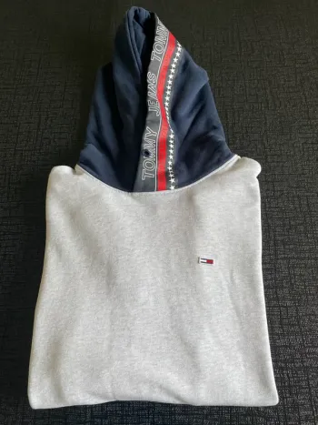 Tommy Jeans Sweat à Capuche Gris Taille XS (convient S) Très bon état