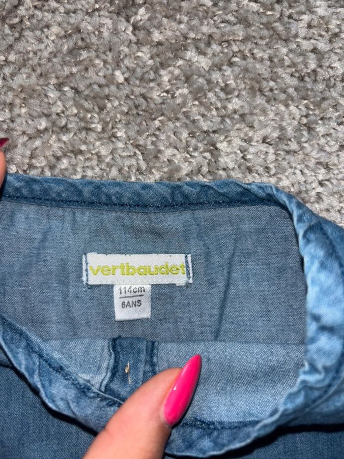 🌺Blouse style jeans bleu Taille 6ans/114cm🌺 - photo numéro 4