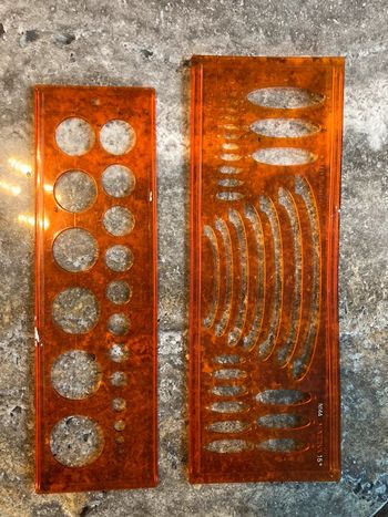 Lot traces ronds et ellipses