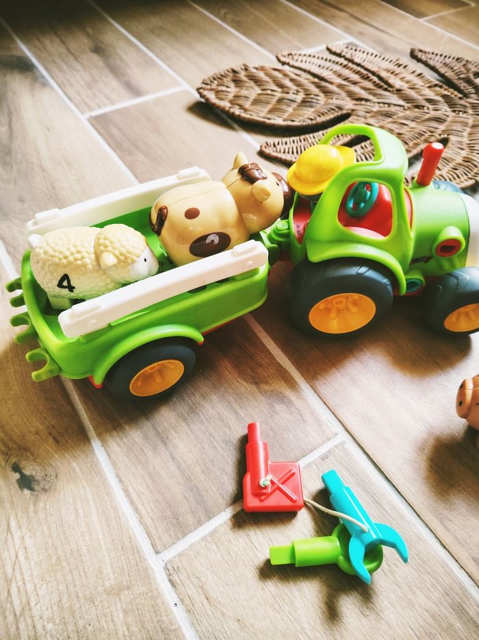 🐮Train de la ferme interactif sonore 3 en 1 marque Smoby - photo numéro 2