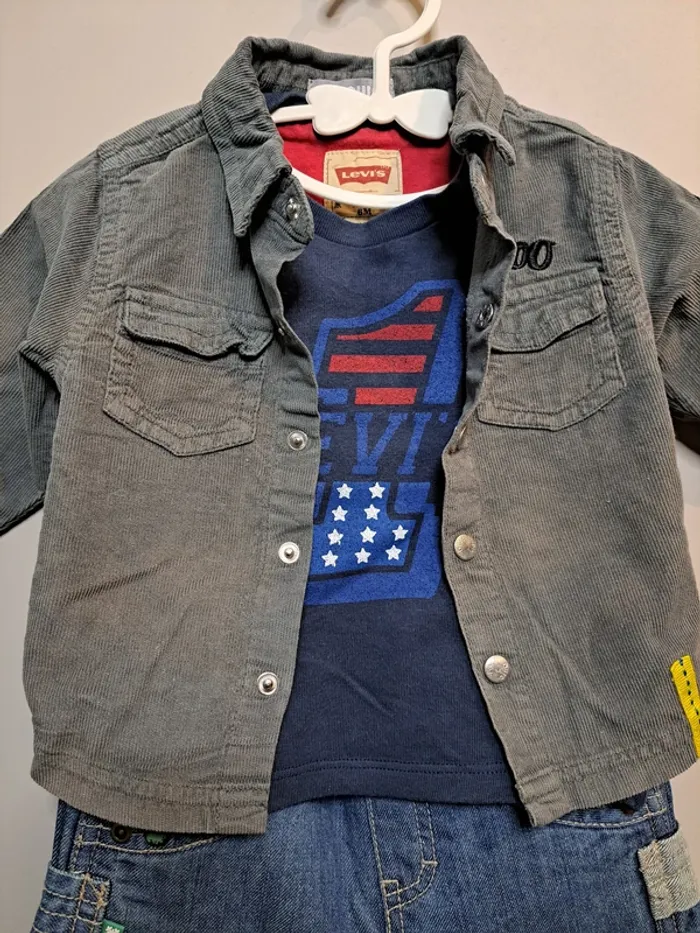 Ensemble 3 pièces - Levi's - 6 mois - photo numéro 4
