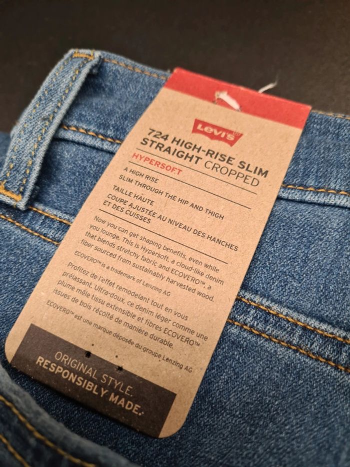 Jeans levis 724 high rise cropped - photo numéro 7