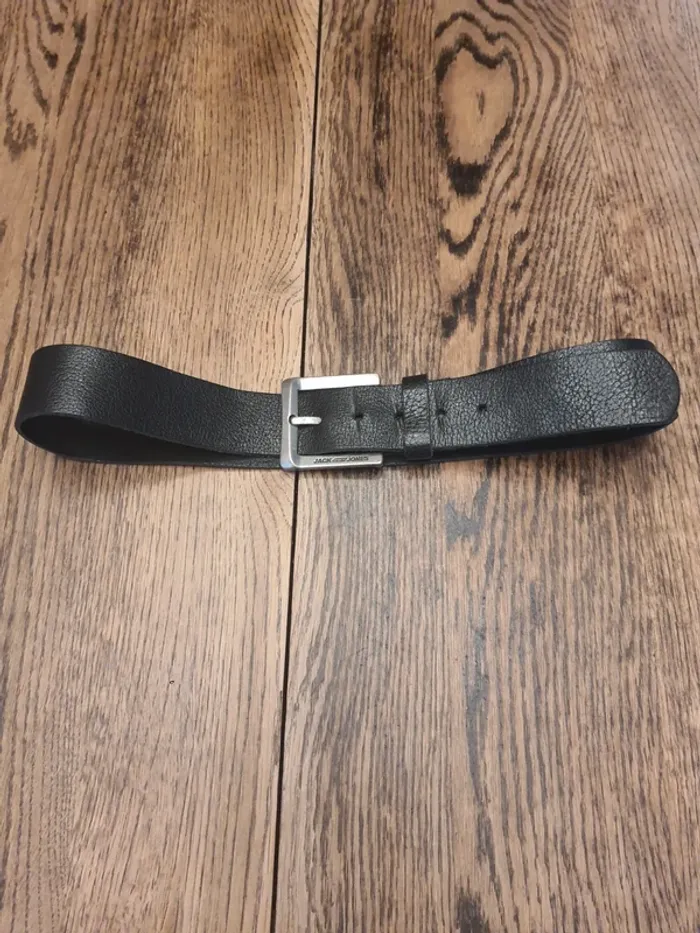 Ceinture homme Jack&Jones en cuir noir 85cm - photo numéro 20