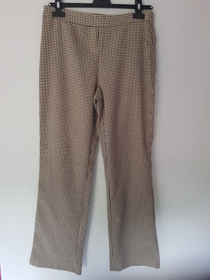 Superbe pantalon à carreaux Jambes larges taille 38 Pieces - photo numéro 2