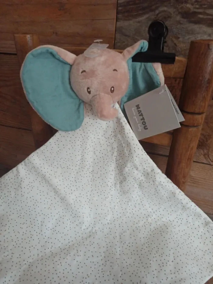 Doudou éléphant Nattou neuf - photo numéro 3