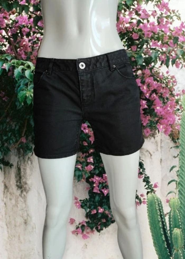 Short en jean noir Kiabi 36