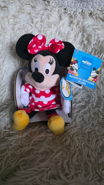 Peluche d'épaule disney aimanté minnie disneyland paris - disney store