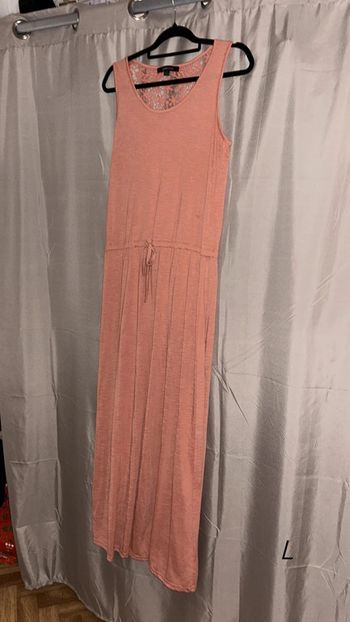 Robe longue saumon