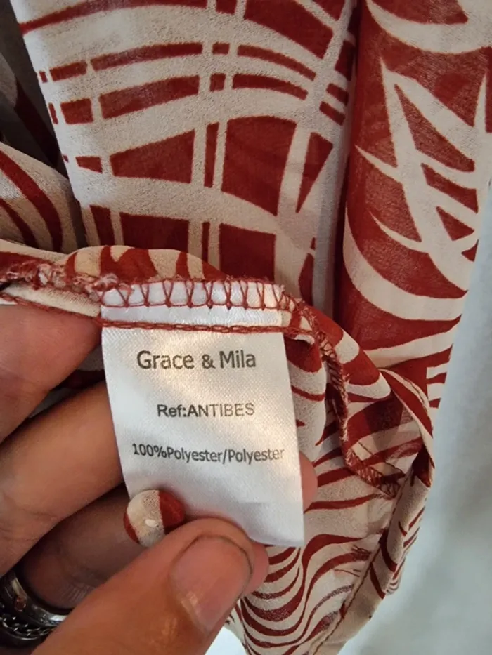 Blouse manches longues Grace & Mila - photo numéro 4