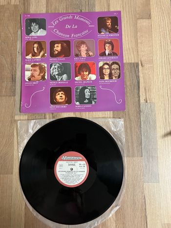 Vinyle 33 tours-Les grands moments de la chanson française