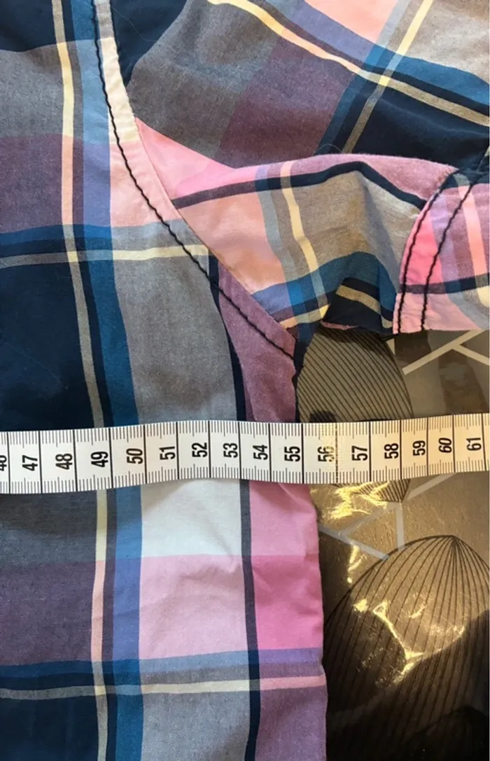 Chemise à carreaux rose - photo numéro 8