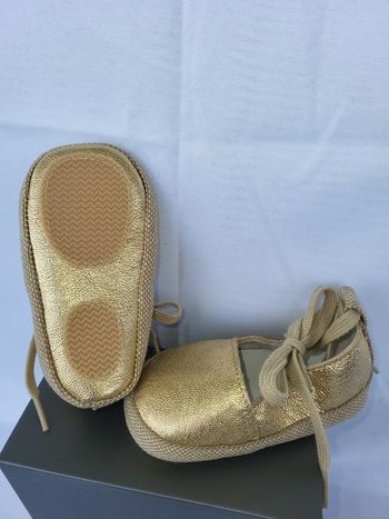 Chaussures espadrille bébé fille en cuir Point 22 Made in France 🇨🇵