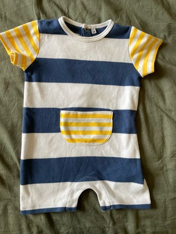 Combishort barboteuse 6 mois