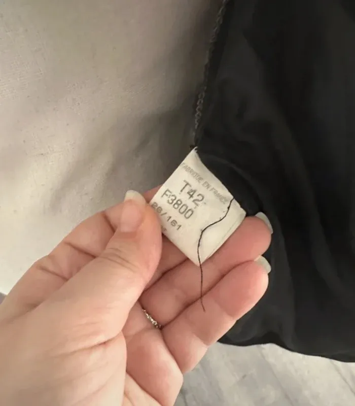 Sinéquanone veste noire avec col amovible vintage - photo numéro 16