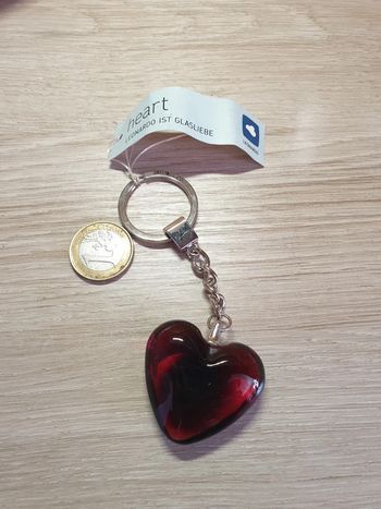 Très beau porte clefs neuf vintage coeur