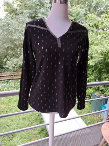 Pull fin gouttes pailletées