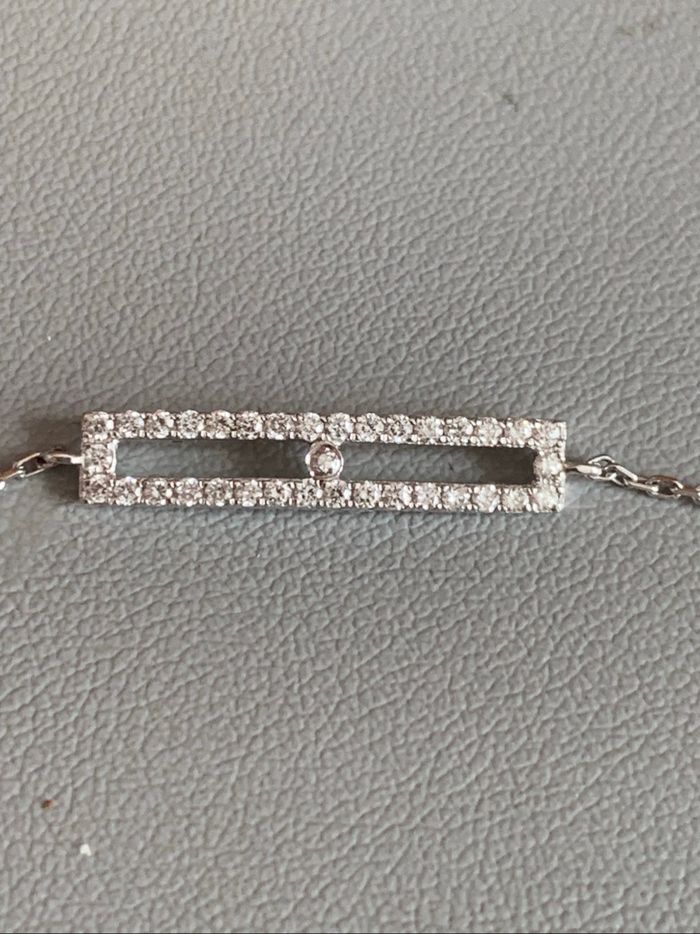Bracelet or blanc diamants - photo numéro 4
