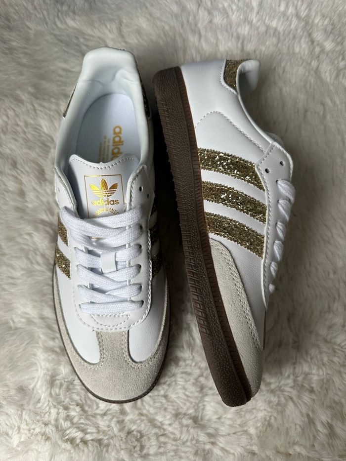 Adidas Samba pailleté doré - photo numéro 2