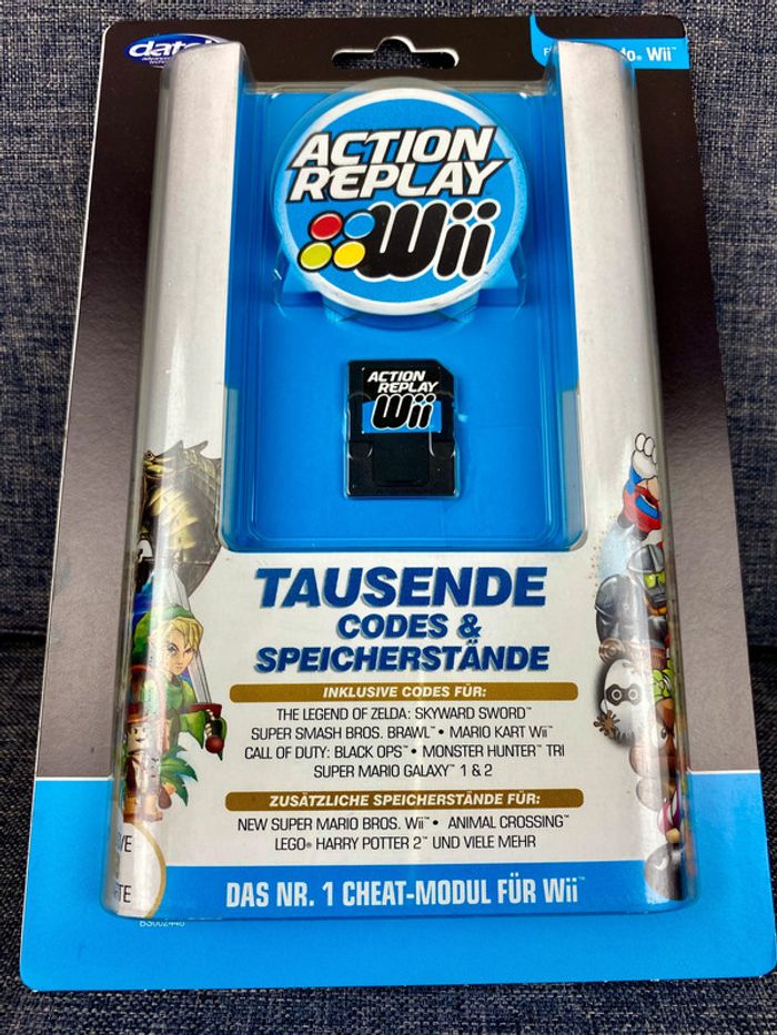 AR Action Replay Wii - codes triches Zelda, Mario, COD .. NЕUF sous blister - photo numéro 2