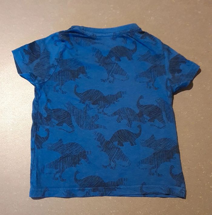 T-shirt dinosaure bleu - photo numéro 2