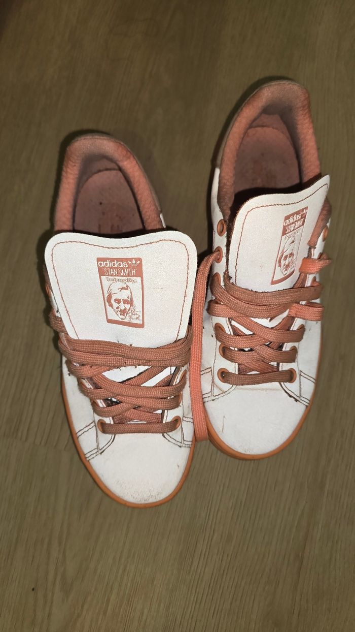 Stan Smith réflective saumon