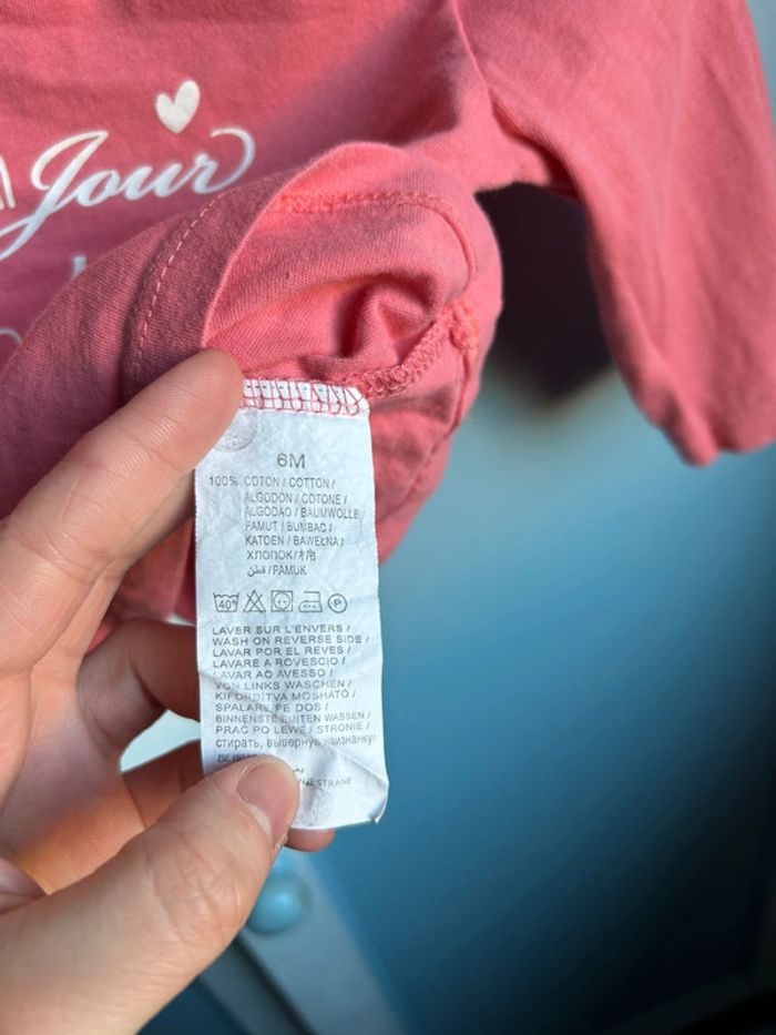 Tee shirt rouge , kiabi 6 mois - photo numéro 4