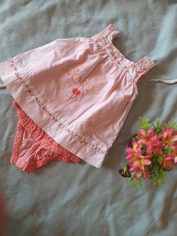🎈 Superbe robe bloomer t. 1 mois 🎈