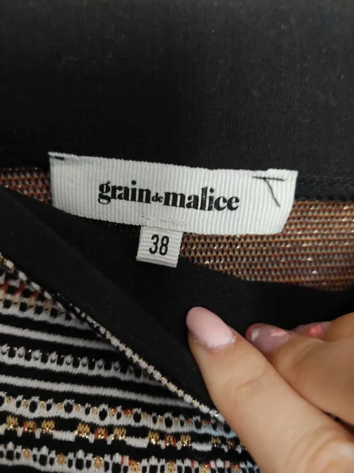 Jupe Grain de Malice Taille 38 – Fermeture Éclair & Boutons - photo numéro 4
