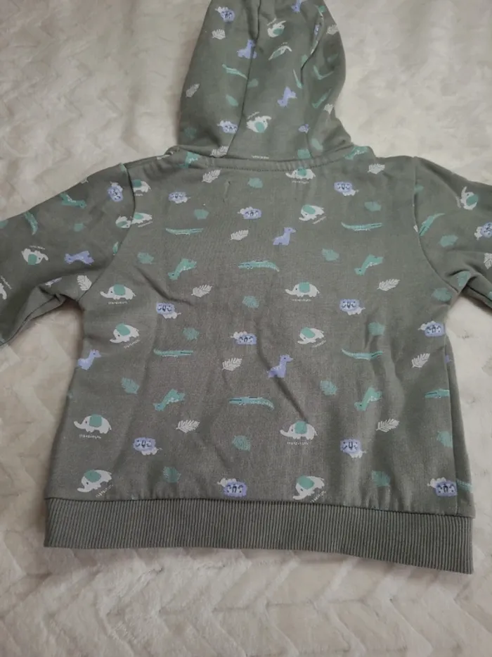 👶Sweat zippé Mes Petits Cailloux taille 6mois-68cm👶 - photo numéro 2