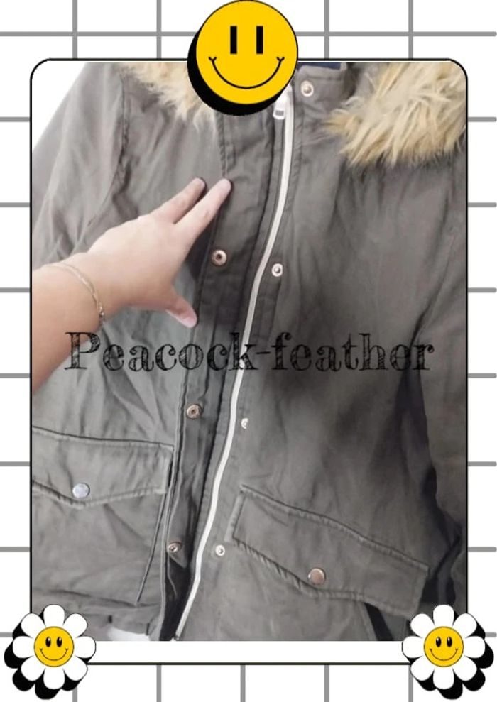 Manteau kaki Kiabi 40/42 - photo numéro 2