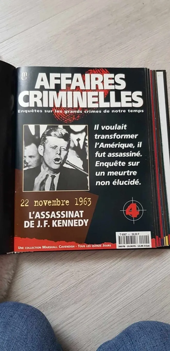 Lot de 2 collections classeur "Affaires criminelles" - photo numéro 5