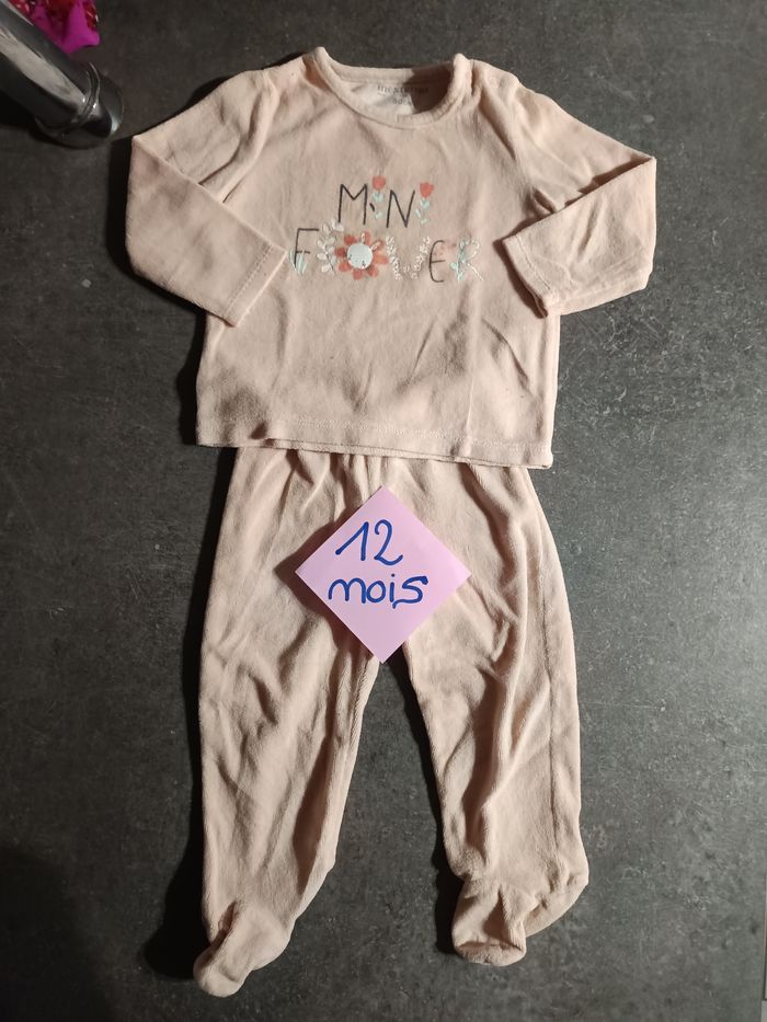 Pyjama 2 pièces "mini flower" 12 mois