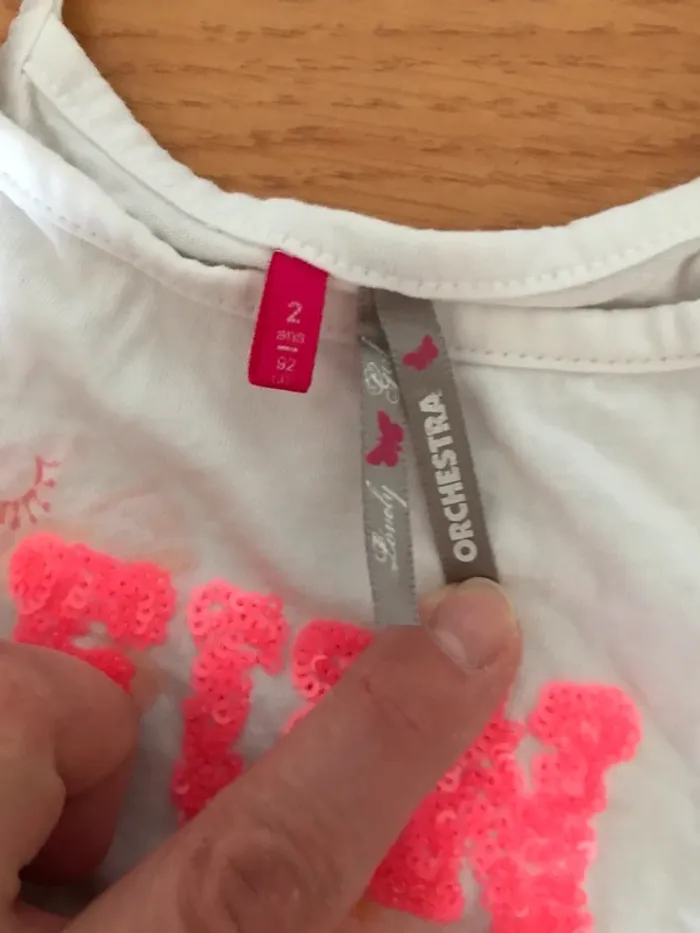 Debardeur orchestra 2 ans flamant rose - photo numéro 2