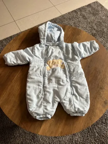 Combi bleu ciel 6 mois chocolatine